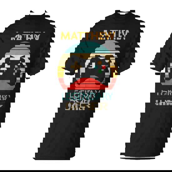 Matthew Name Personalised Legendary Gamer T-Shirt
