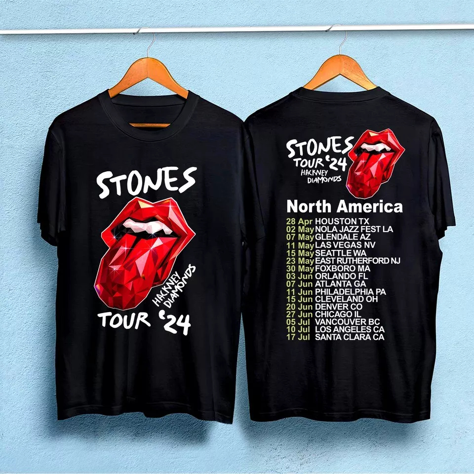Shirt2024 Men T Shirt Casual The Rolling Tour 2024 Stone T-shirt Classic, Premium Shirt,Classic Style T-Shirt