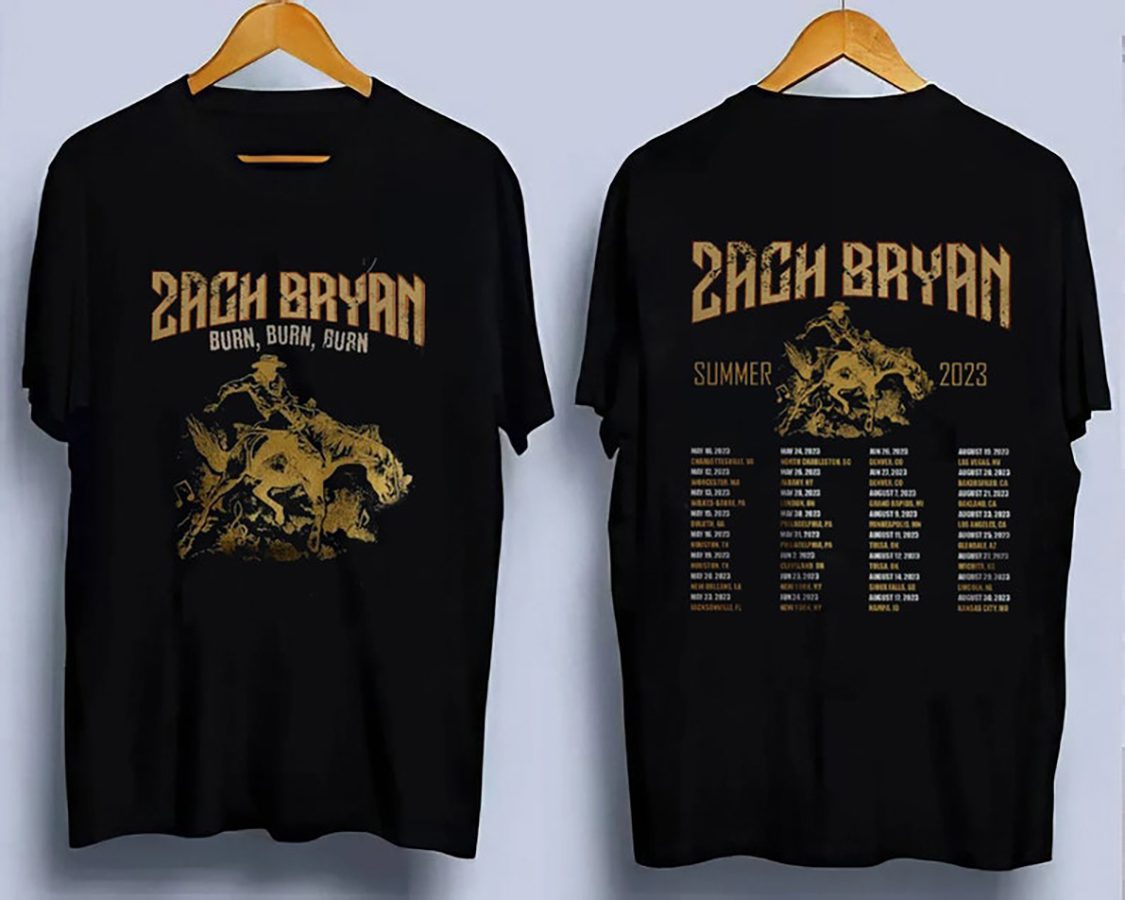 Zach Bryan The Burn Burn Burn Tour Shirt Zach Bryan Tour Shirt, Premium Shirt,Classic Style T-Shirt