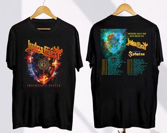 Judas Priest Invincible Shield 2024 Tour Shirt, Judas Priest Band Logo Shirt, Judas Priest Band Fan Gift, Judas Priest 2024 Concert Merch