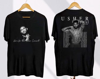Tour 2024 Usher Past Present Future Shirt, Usher Concert 2024 Shirt, Usher Fan Gift, Usher Shirt, Usher Tour Merch, Usher 90s Vintage Shirt