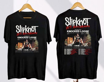 Slipknot Here Comes The Pain 25th Anniversary Tour 2024 Shirt, Slipknot 2024 Tour Merch, Slipknot Band Fan Gift, Slipknot Band Graphic Shirt