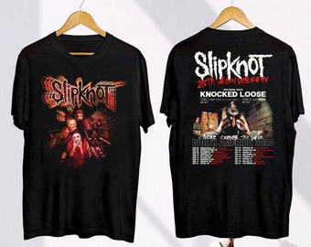 Slipknot Here Comes The Pain Tour 2024 Shirt, Slipknot 2024 Tour Merch, Slipknot Band Fan Gift, Slipknot Band 25th Anniversary Shirt