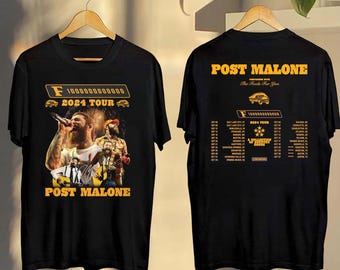 Vintage Post Malone The F-1 Trillion Tour 2024 Shirt, Post Malone Tour Fan Gift, Post Malone Hits The Road For F-1 Trillion 2024 Tour Merch
