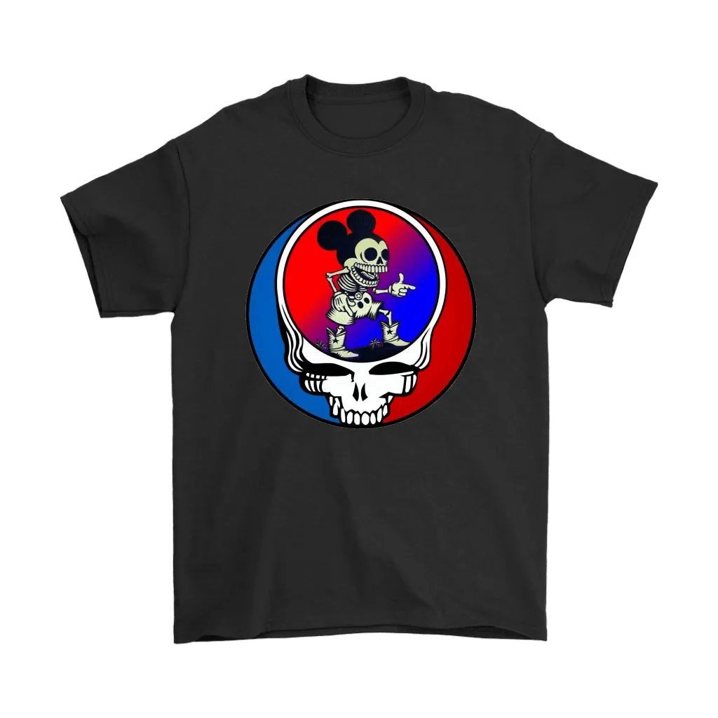 Skeleton Mickey Mouse Grateful Dead Halloween Unisex T-Shirt