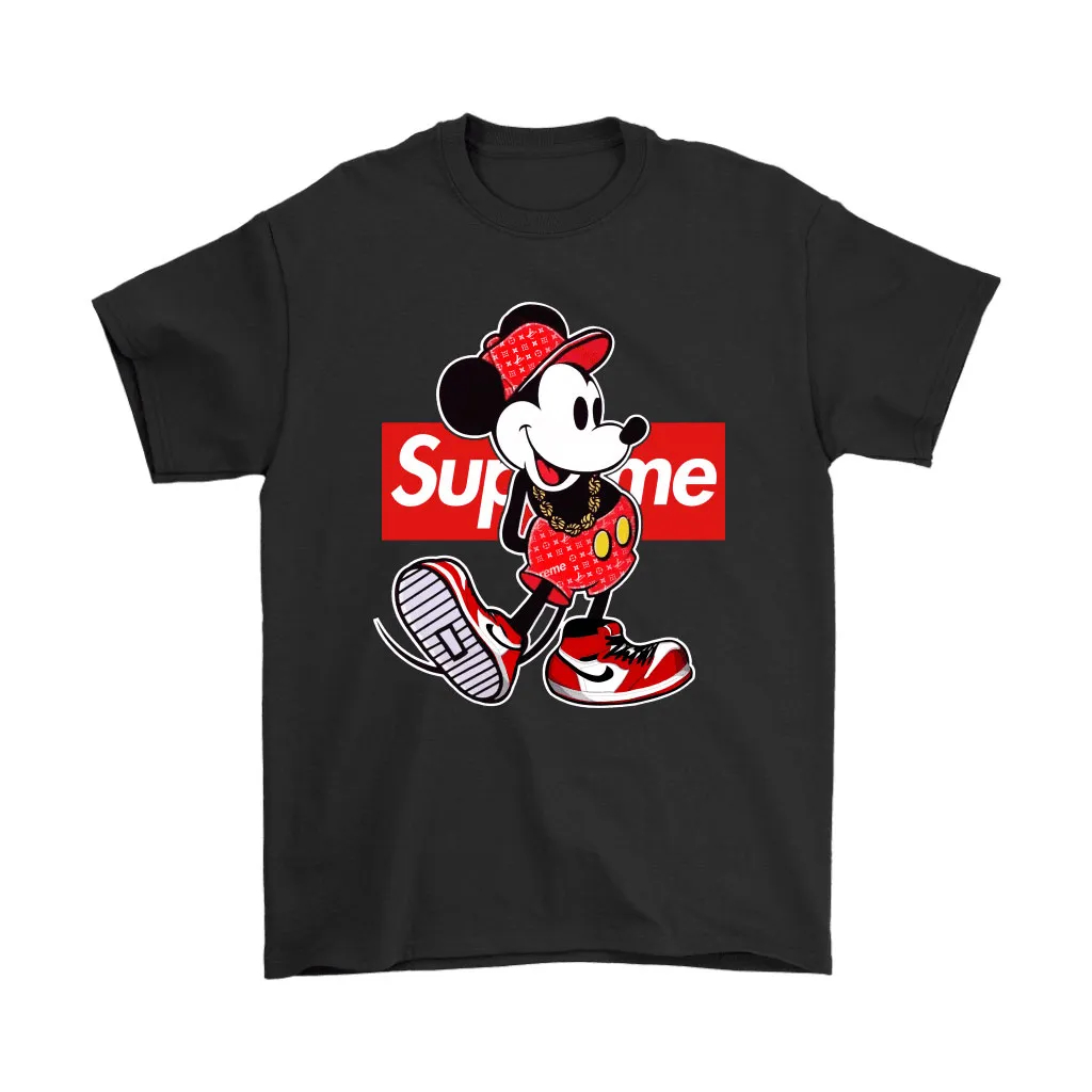 Old Disney Mickey Mouse Style Supreme Unisex T-Shirt