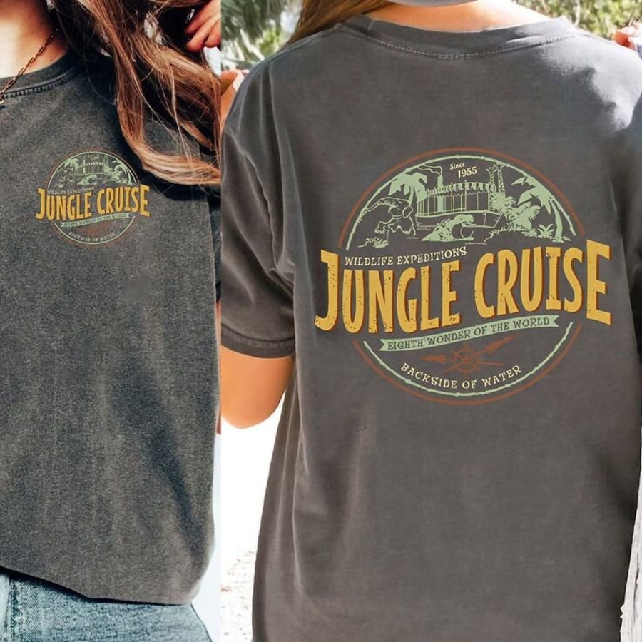 2 Sides Jungle Cruise Ride Backside Of Water Shirt, Funny Disneyland Family Shirt, Magic Kingdom Shirt
