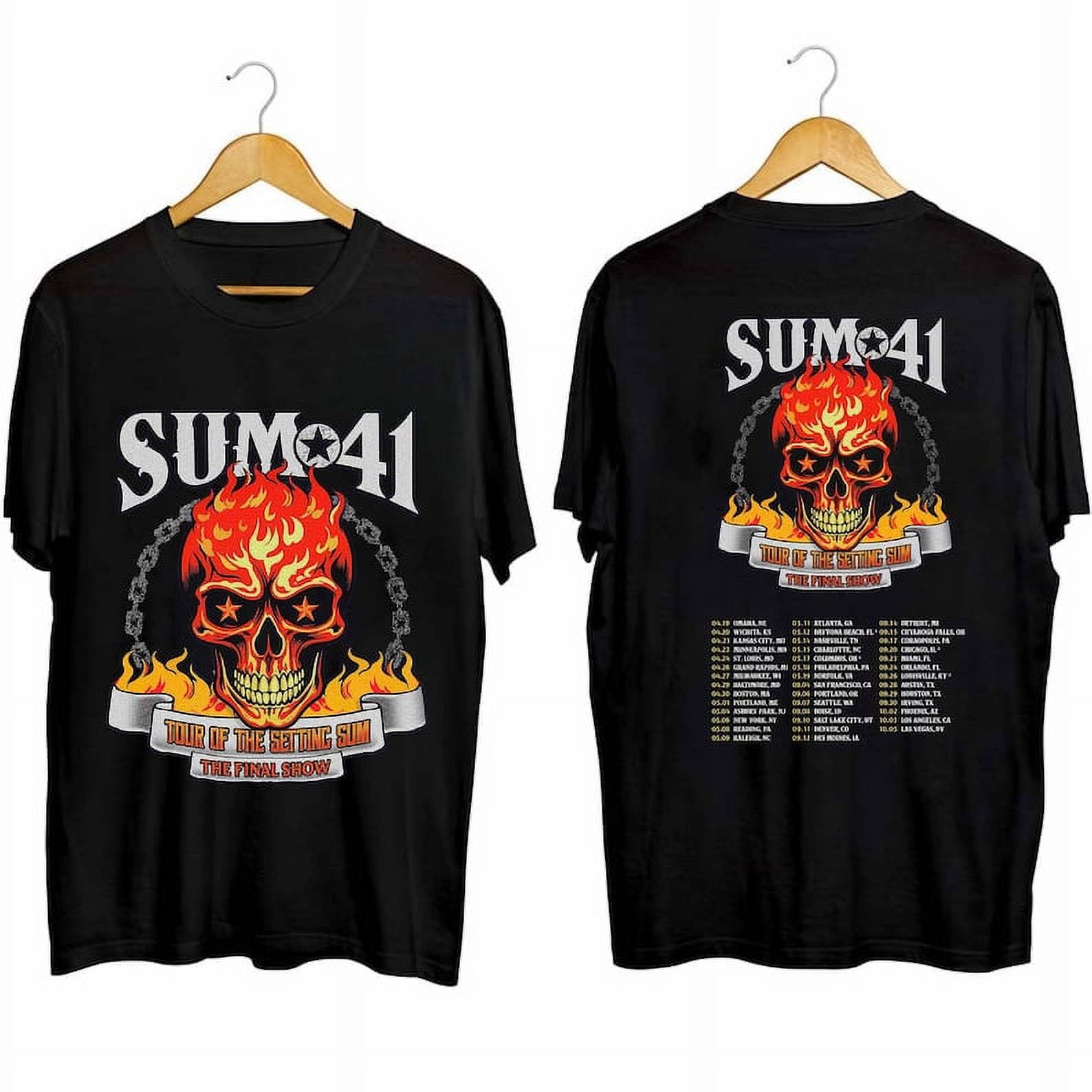 Sum 41 2024-2025 Tour Shirt Sum 41 Band Fan Shirt Sum 41 2024 Concert Shirt