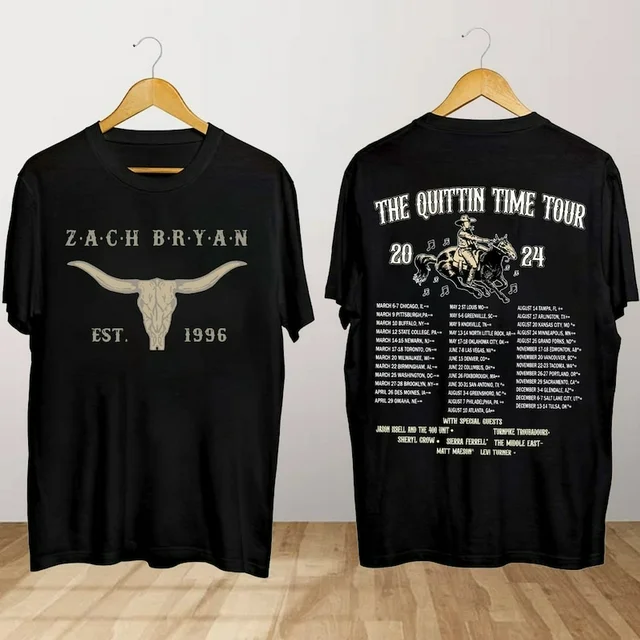 Zach Bryan The Quittin Time 2024 Zach Bryan Concert The Quittin Time 2024 Zach Bryan Fan Gift Zach Bryantour Shirt