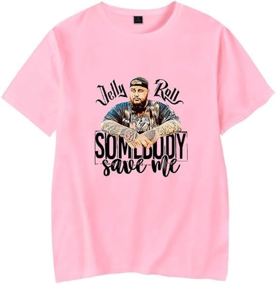 Yunqi Jelly Roll Somebody Save Me Tfashion Shirt Short Sleeve Streetwear Women Men