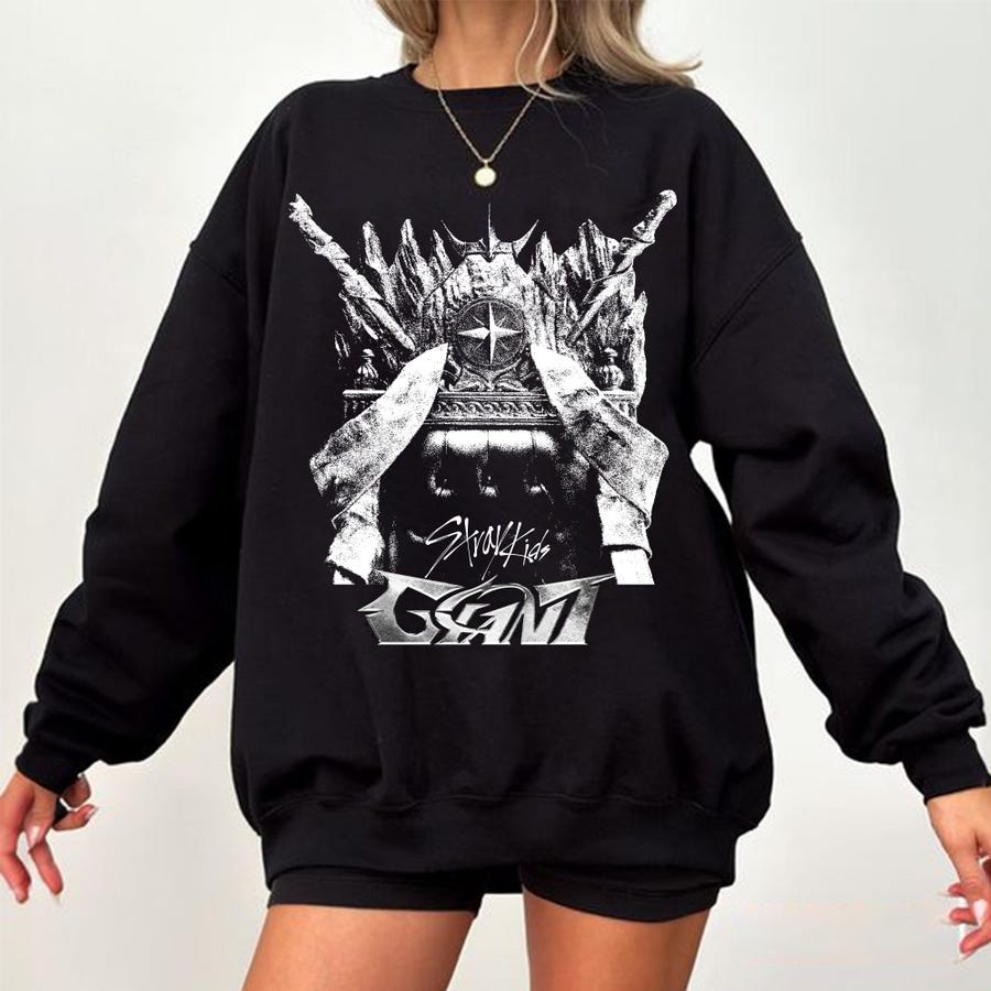 Stray Kids Giant Album Graphic Sweatshirt Stray Kids Dominate World Tour Sweatshirt
