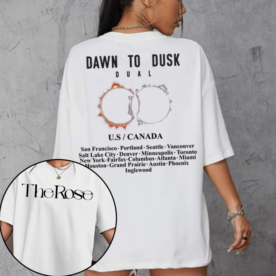 The Rose Dual Album T-Shirt Dawn To Dusk Tour Shirt