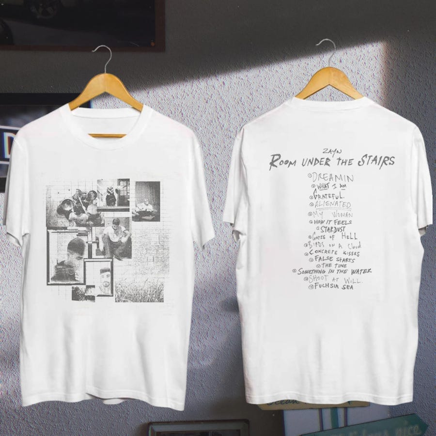 New Room Under The Stairs Tracklist T-Shirt Zayn Fan Gifts