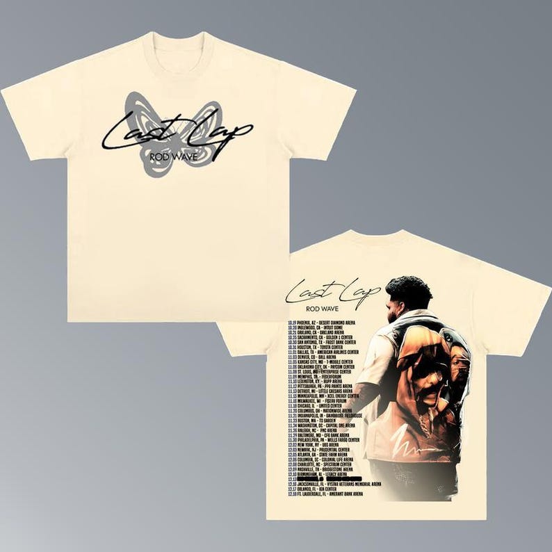 New Rod Wave Last Lap Tour 2024 Shirt Last Lap Tour 2024 Shirt Kt302