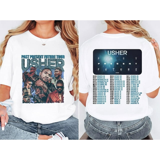 Usher Past Present Future Tour 2024 Shirt Usher 2024 Concert Shirt