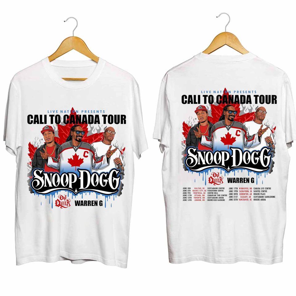 Snoop Dogg - Cali To Canada Tour 2024 Shirt, Snoop Dogg Fan Shirt
