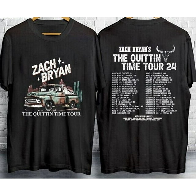 Zach Bryan The Quittin Time Tour 2024 Shirt, Premium Shirt