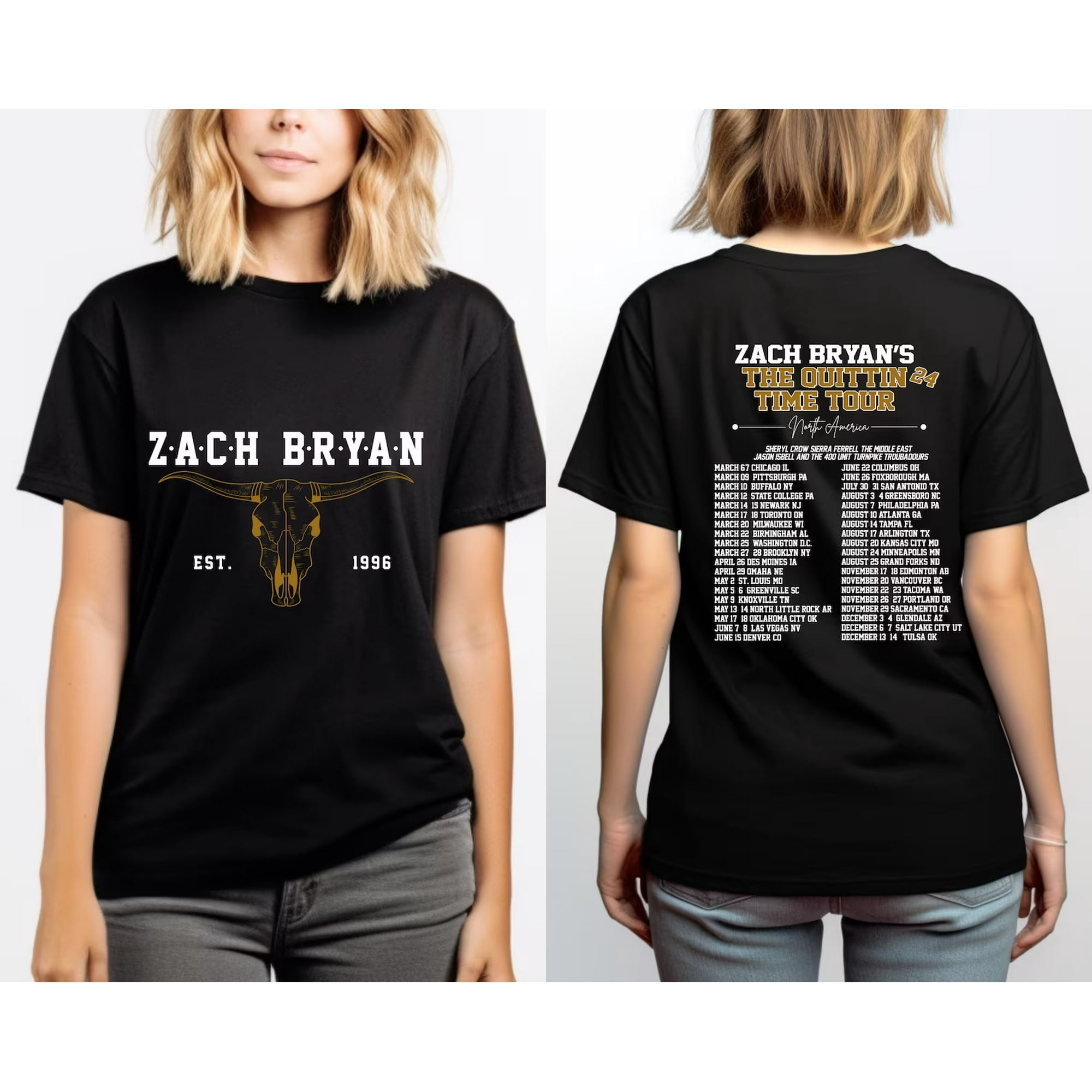 Zach Bryan The Quittin Time 2024 Tour Shirt, Country Music Singer, American Hear