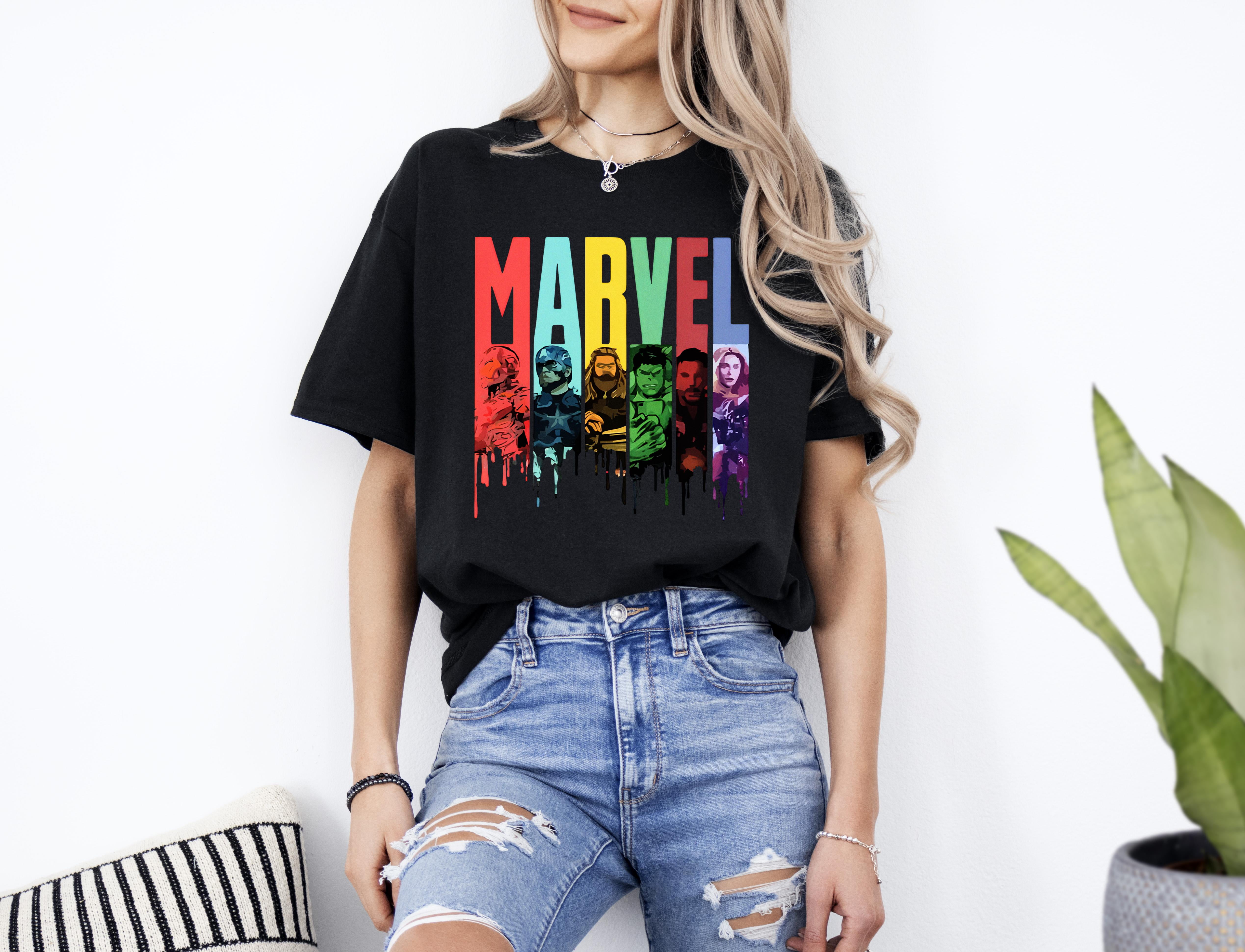 New Marvel Characters Unisex T-Shirt Iron Man Captain America