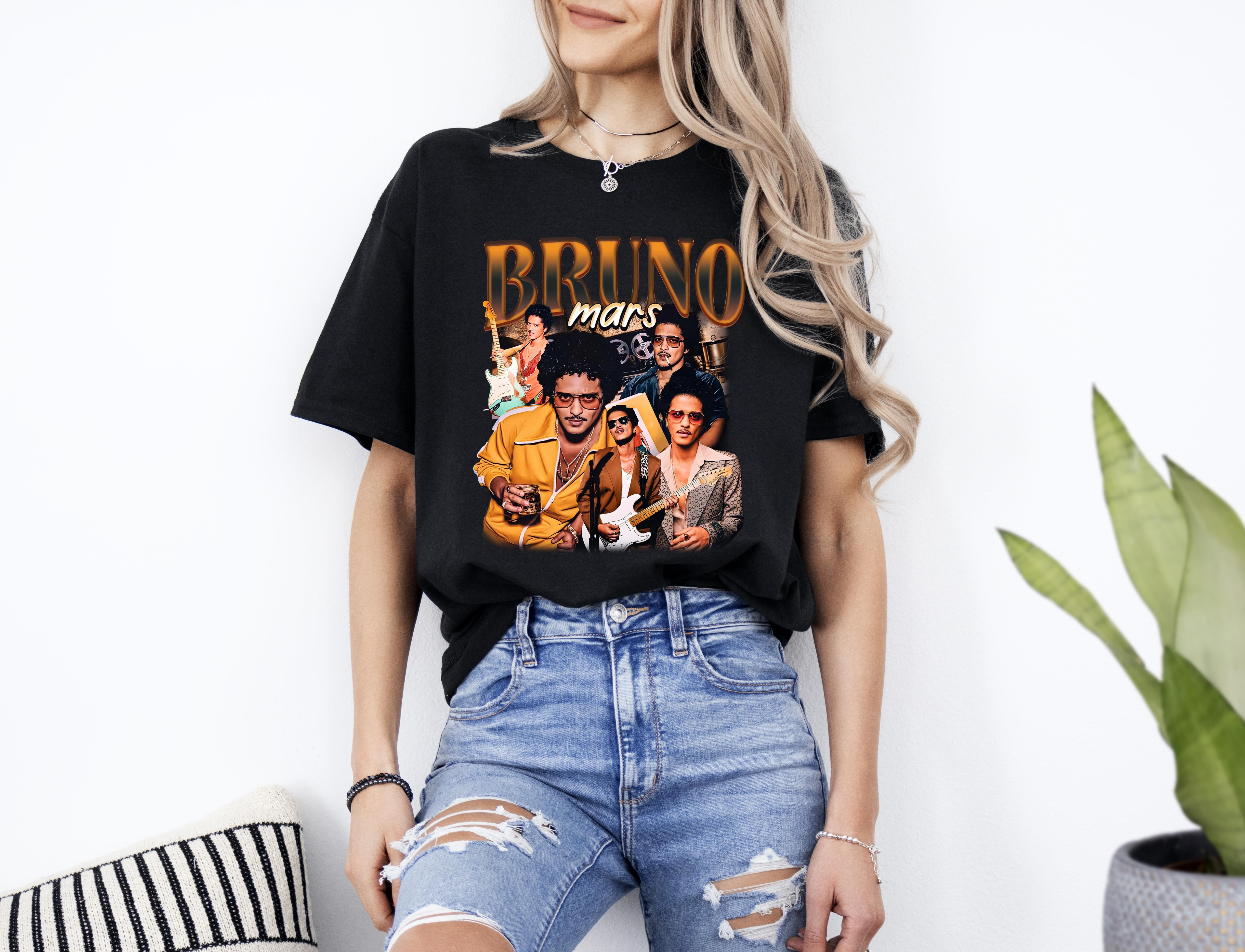 Vintage Bruno Mars 90S Shirt Bruno Mars Black Unisex Tshirt.