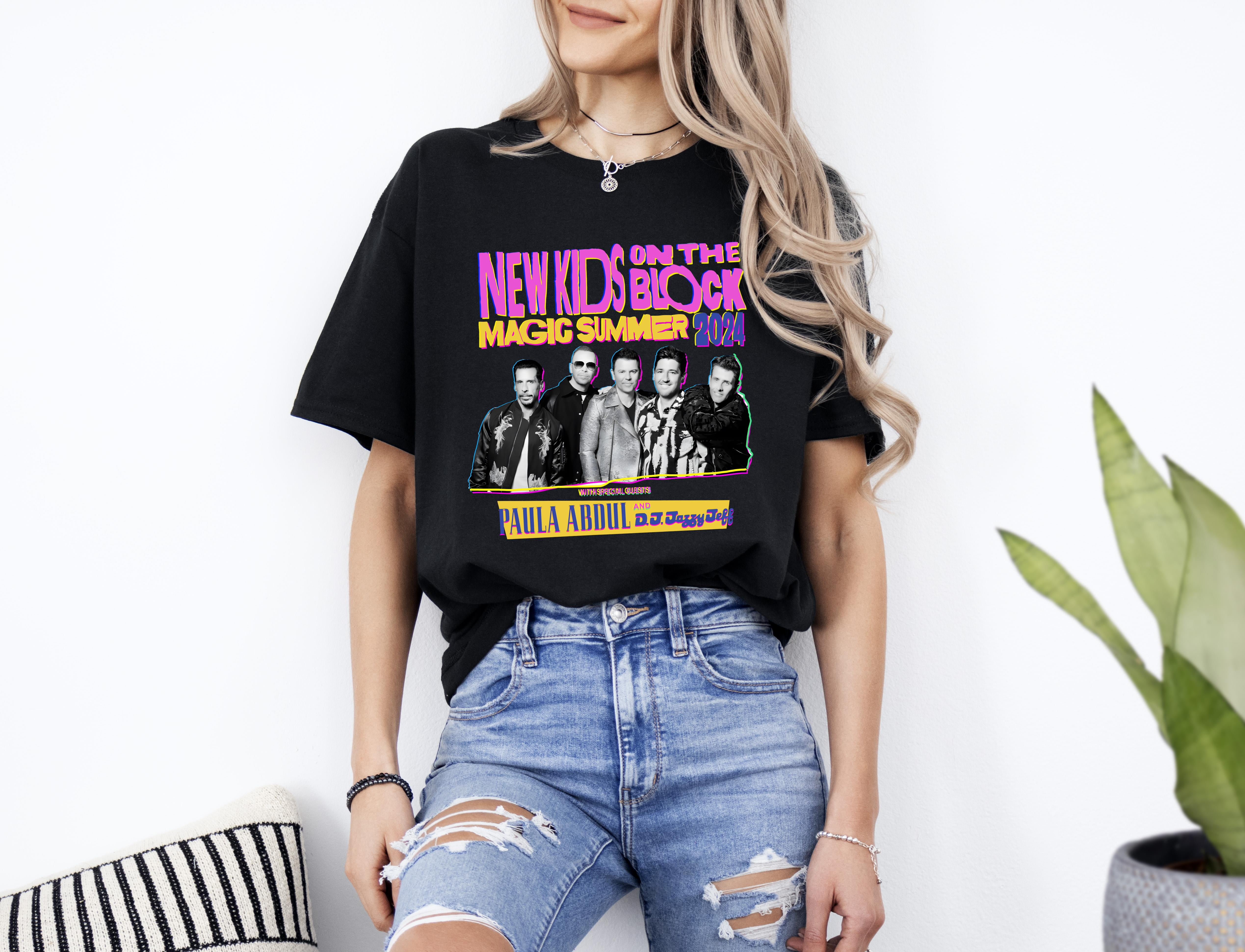 Summer 2024 Shirt, New On The Block Concert, Nkotb 2024 Tour Unisex T-shirt Beautiful.