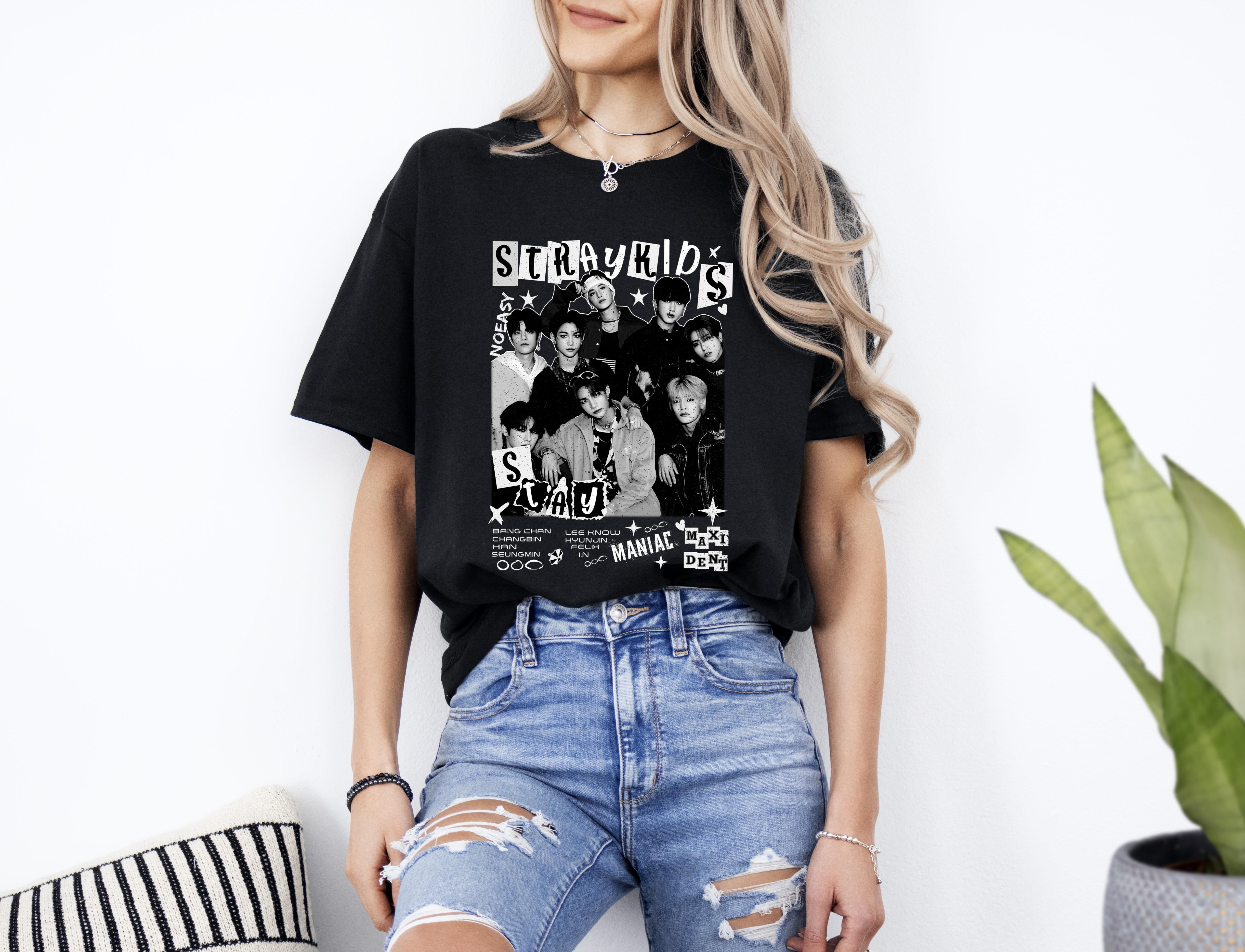 Stray Kids World Unisex T-Shirt Maniac Kpop Concert Fan Made