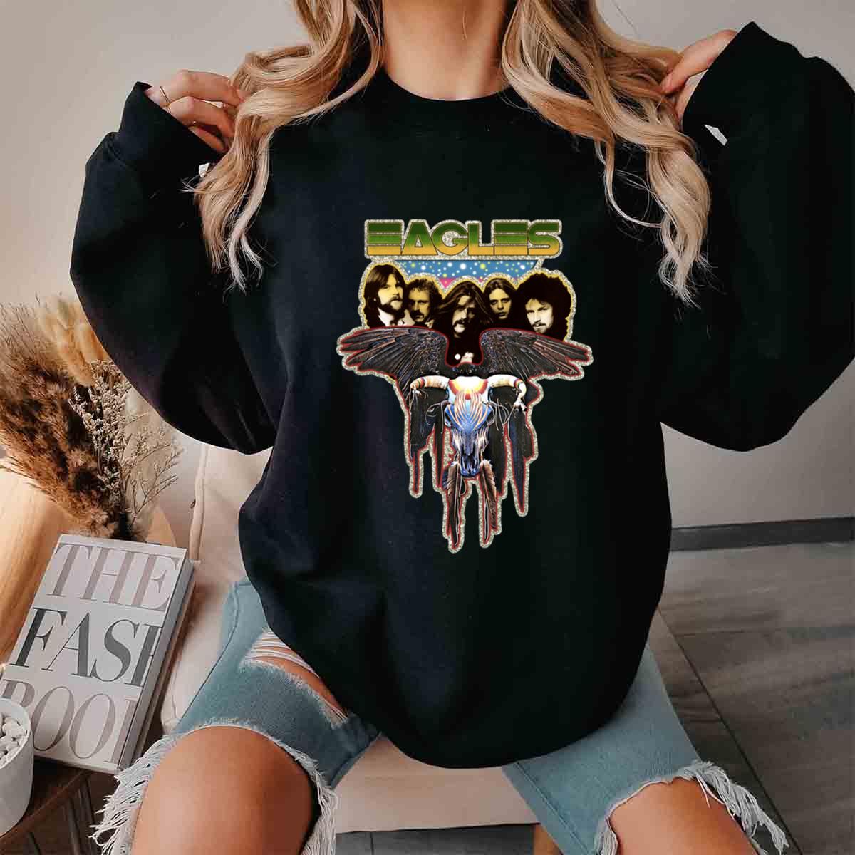 Vintage 70S Iron On Eagles Concert Sweatshirt