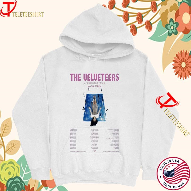 The Velveteers 2025 A Million Knives Tour Hoodie