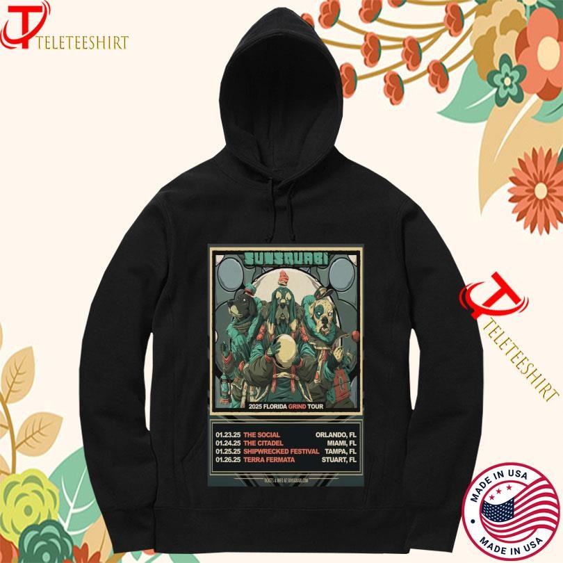 Sunsquabi Florida Grind Tour 2025 Hoodie