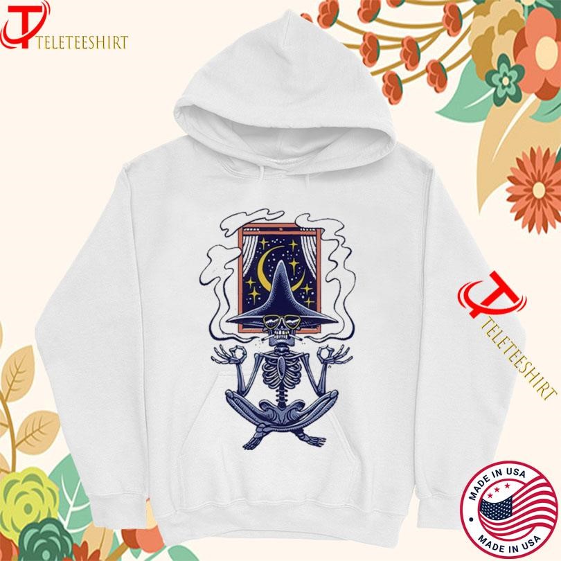 Sturgill Simpson Johnny Blue Skies Namaste Tour 2025 Skeleton Smoke Hoodie