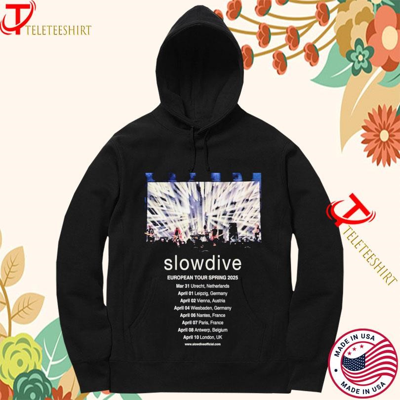 Slowdive European Spring Tour 2025 Hoodie
