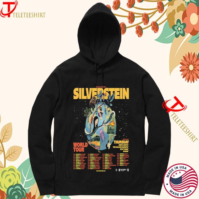 New Silverstein 25 Year Of Noise World Tour 2025 Hoodie