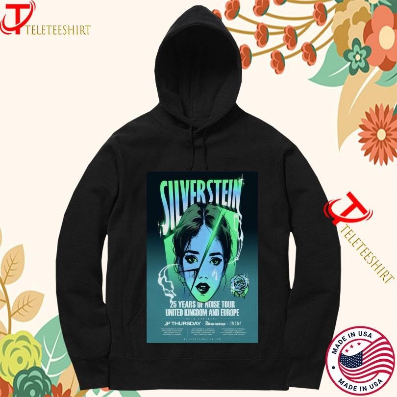 Silverstein 2025 25 Years Of Noise Tour United Kingdom And Europe Hoodie