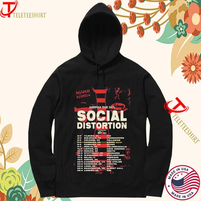 Social Distortion European Tour 2025 Hoodie