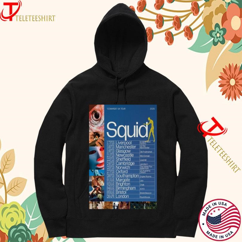 Squid Cowards Uk Tour 2025 Hoodie
