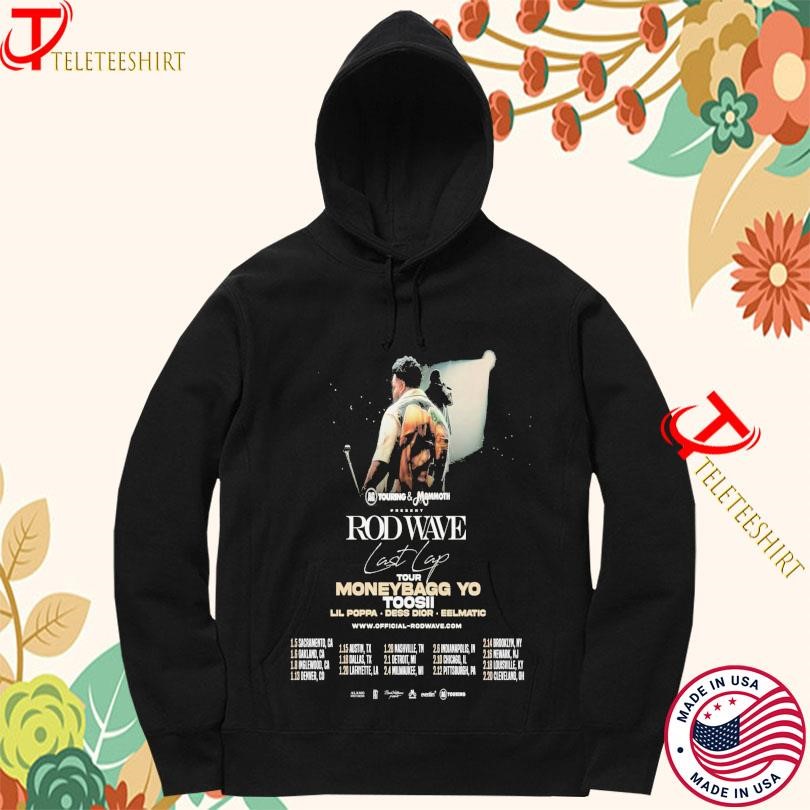 New Official Rod Wave Touring And Mammoth Last Lap Tour 2025 Hoodie