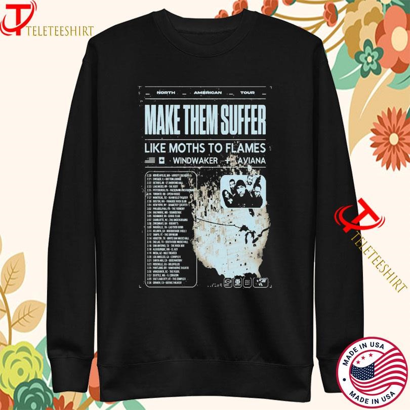 Windwaker And Aviana Like Moths To Flames 2025 Tour Sweatshirt