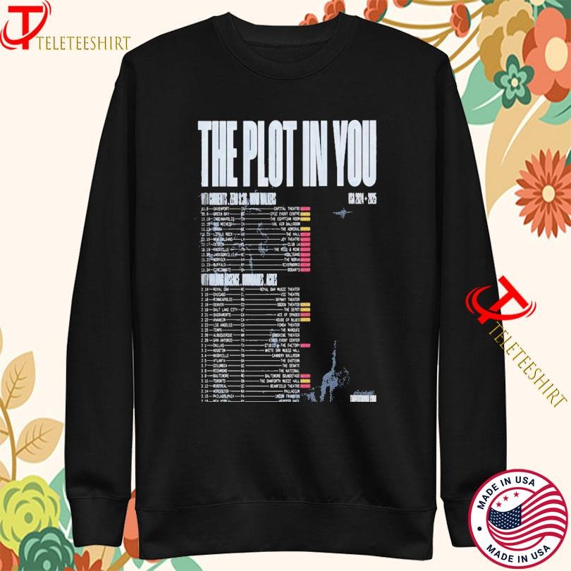 The Plot In You With Currents Zero Us 2024-2025 Tour Sweatshirt