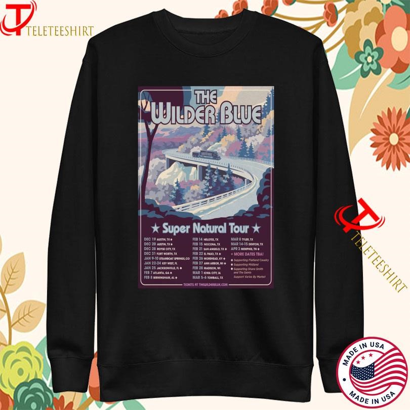 The Wilder Blue Dec & Jan Blue Super Natural Tour 2025 Sweatshirt