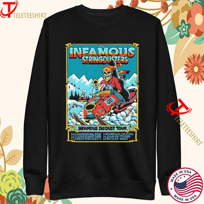 The Infamous Stringdusters 2025 Tour Ski Dust Skeleton Sweatshirt