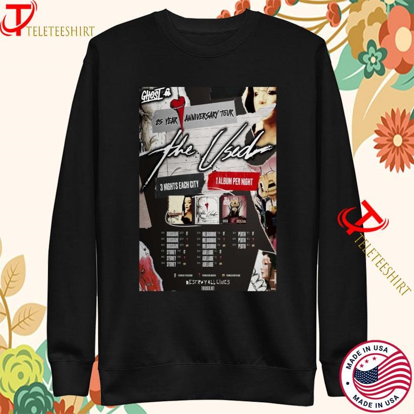 The Used 25 Year Anniversary Tour 2025 Sweatshirt