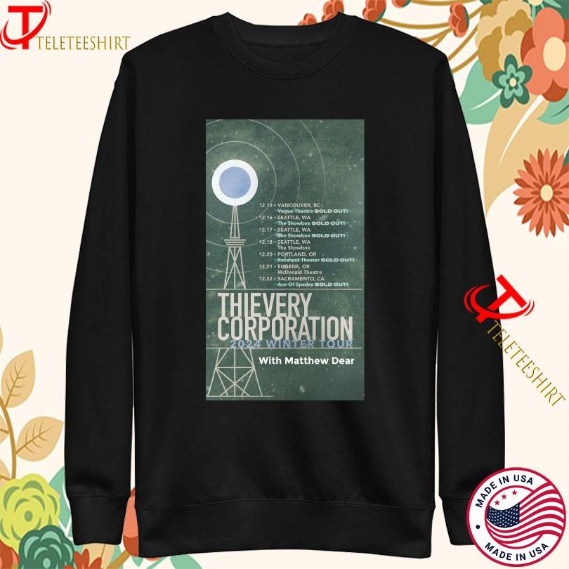Thievery Corporation 2025 Spring Tour Matthew Dear Sweatshirt
