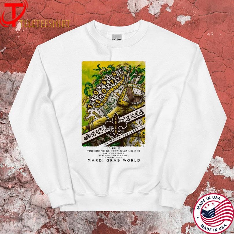 Trombone Shorty At Mardi Gras World In New Orleans, La On Feb 22 2025 Tour Sweatshirt