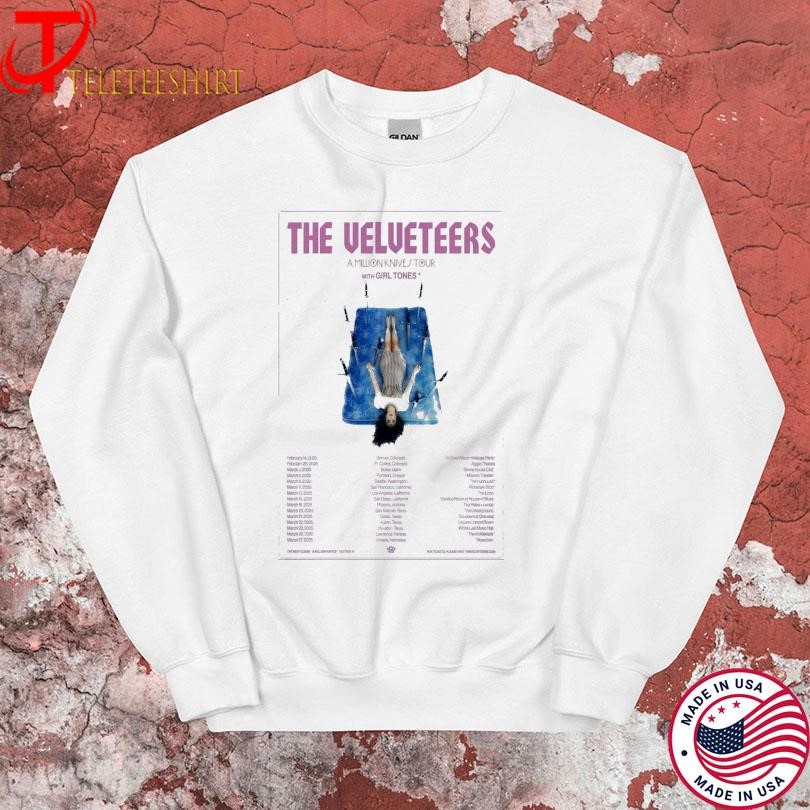 The Velveteers 2025 A Million Knives Tour Sweatshirt