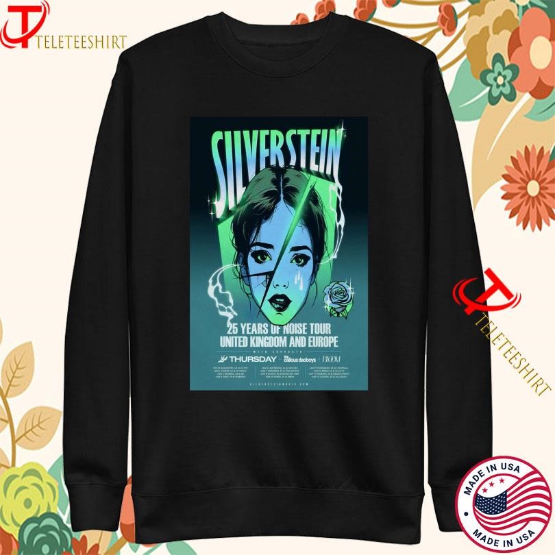 Silverstein 2025 25 Years Of Noise Tour United Kingdom And Europe Sweatshirt