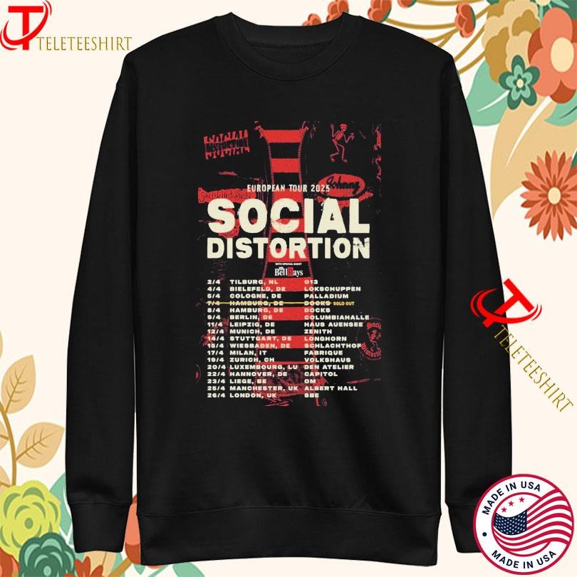 Social Distortion European Tour 2025 Sweatshirt