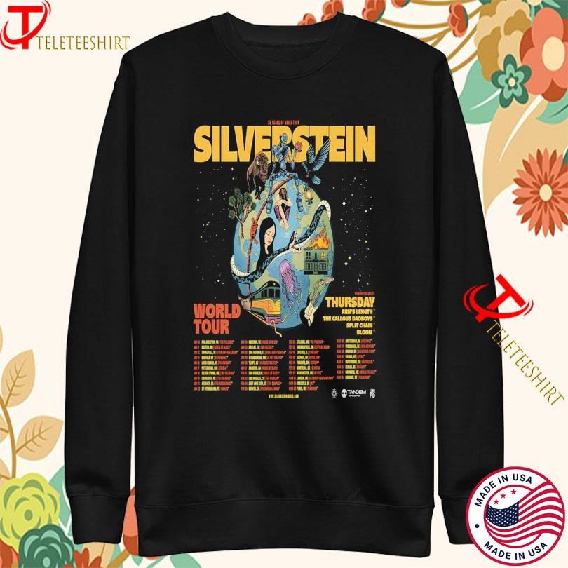 Silverstein 25 Year Of Noise World Tour 2025 Sweatshirt