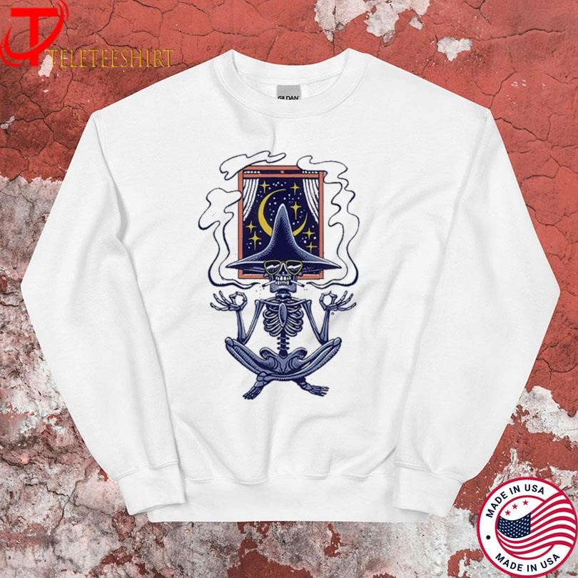 Sturgill Simpson Johnny Blue Skies Namaste Tour 2025 Skeleton Smoke Sweatshirt