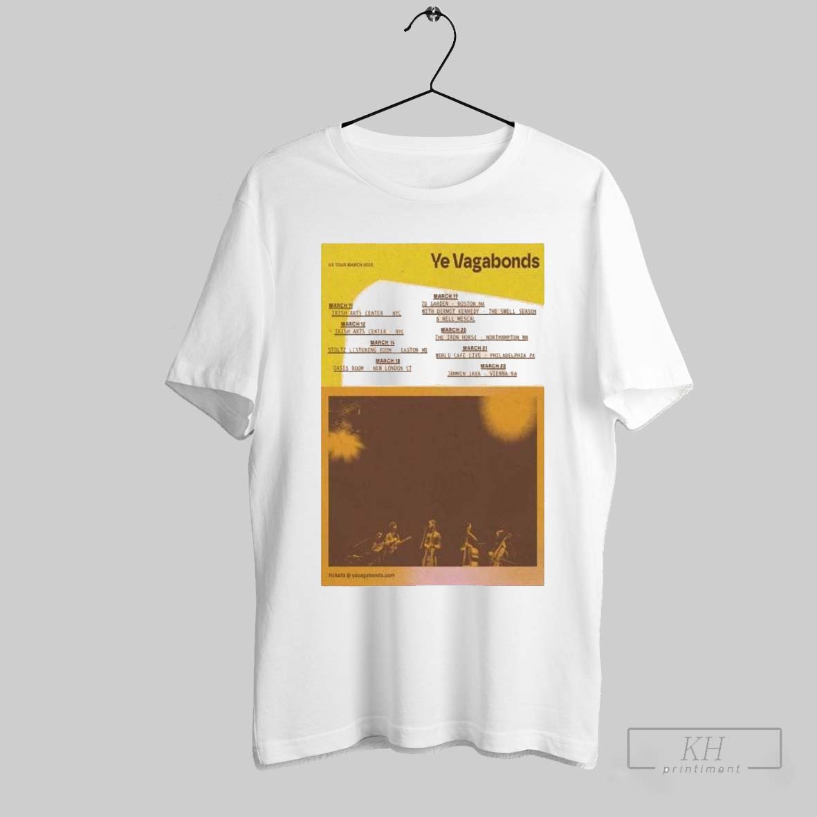 Ye Vagabonds Shirt, Official Ye Vagabonds Us Tour March 2025 T-Shirt