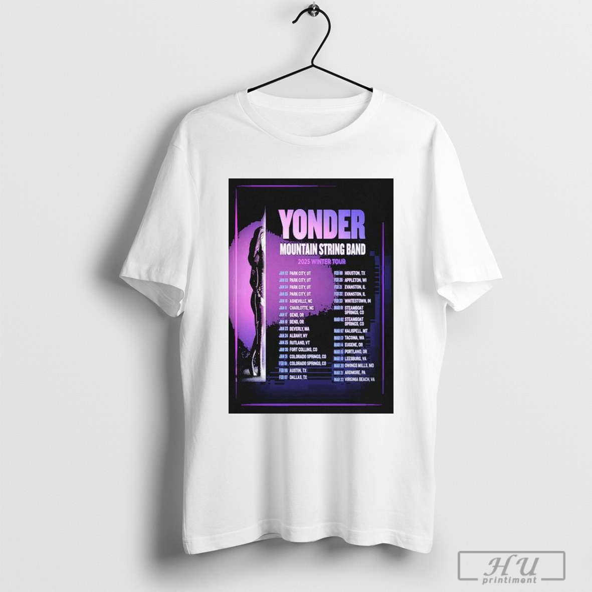 Yonder Mountain Shirt, Yonder Mountain String Band Winter Tour 2025 T Shirt